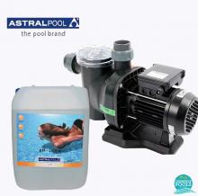 Set pompa piscina Sena 7 mc/h, plus ph minus lichid 10 l, Astral Pool
